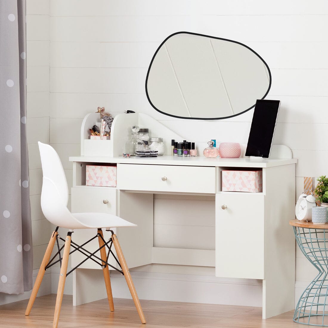 Dressing mirror with wall shelf... - Justjenn Designs | Facebook