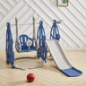 3 in 1 Kids Swing and Slide Set Toddler Climber Playset Swing Sets & Playsets Living and Home Blue and Grey 