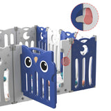 Kids Safety Play Yard Blue Foldable Home Activity Center Play Yard Living and Home 