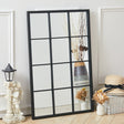 Classic Window Mirror Wall Accent Metal Framed Mirror Wall Mirrors Living and Home 