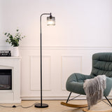 Industrial Metal Floor Light with Mesh Lampshade Floor Lamps Living and Home 