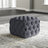 Square Velvet Tufted Cushions Footstool Cocktail Ottoman Pouf Footstool Living and Home Grey Small 