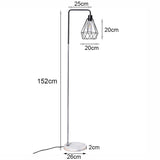 Modern Floor Lamp with Marble Base - Dimmable Floorlamp Living and Home 