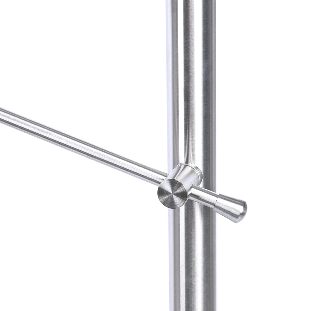 Silver Floor Mount Stainless Steel Handrail for Slopes and Stairs Living and Home 