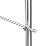 Silver Floor Mount Stainless Steel Handrail for Slopes and Stairs Living and Home 