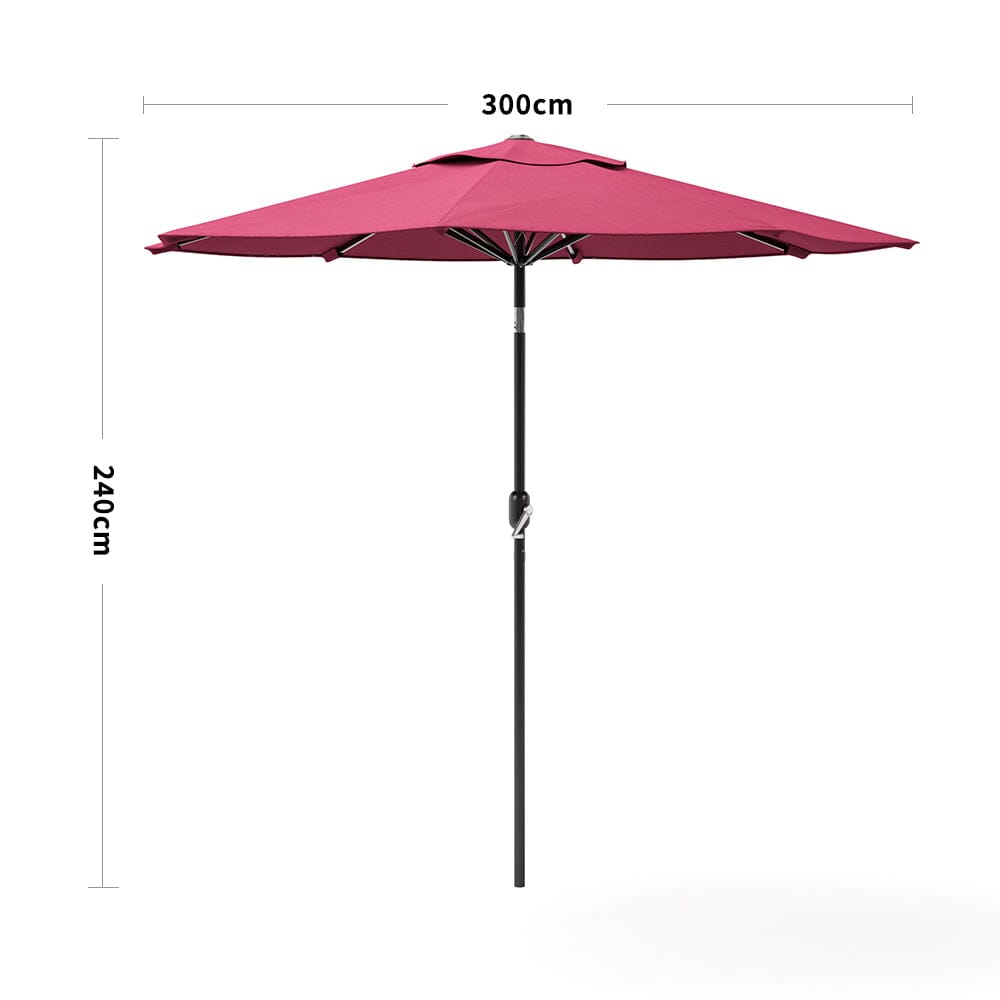 Copy of 3M Backyard Sunshade Parasol Garden Tilt Umbrella with Crank Parasols Living and Home 