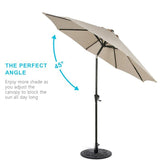 Copy of 3M Backyard Sunshade Parasol Garden Tilt Umbrella with Crank Parasols Living and Home 