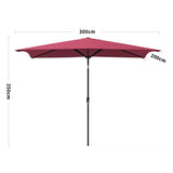 Copy of 3M Sunshade Parasol Umbrella Easy Tilt for Outdoor Market Table Parasols Living and Home 