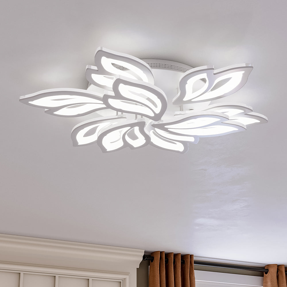 Petal Modern LED Ceiling Light Dimmable/Non-Dimmable (Version C) Ceiling Lights Living and Home W 74 x L 74 cm Non-dimmable 