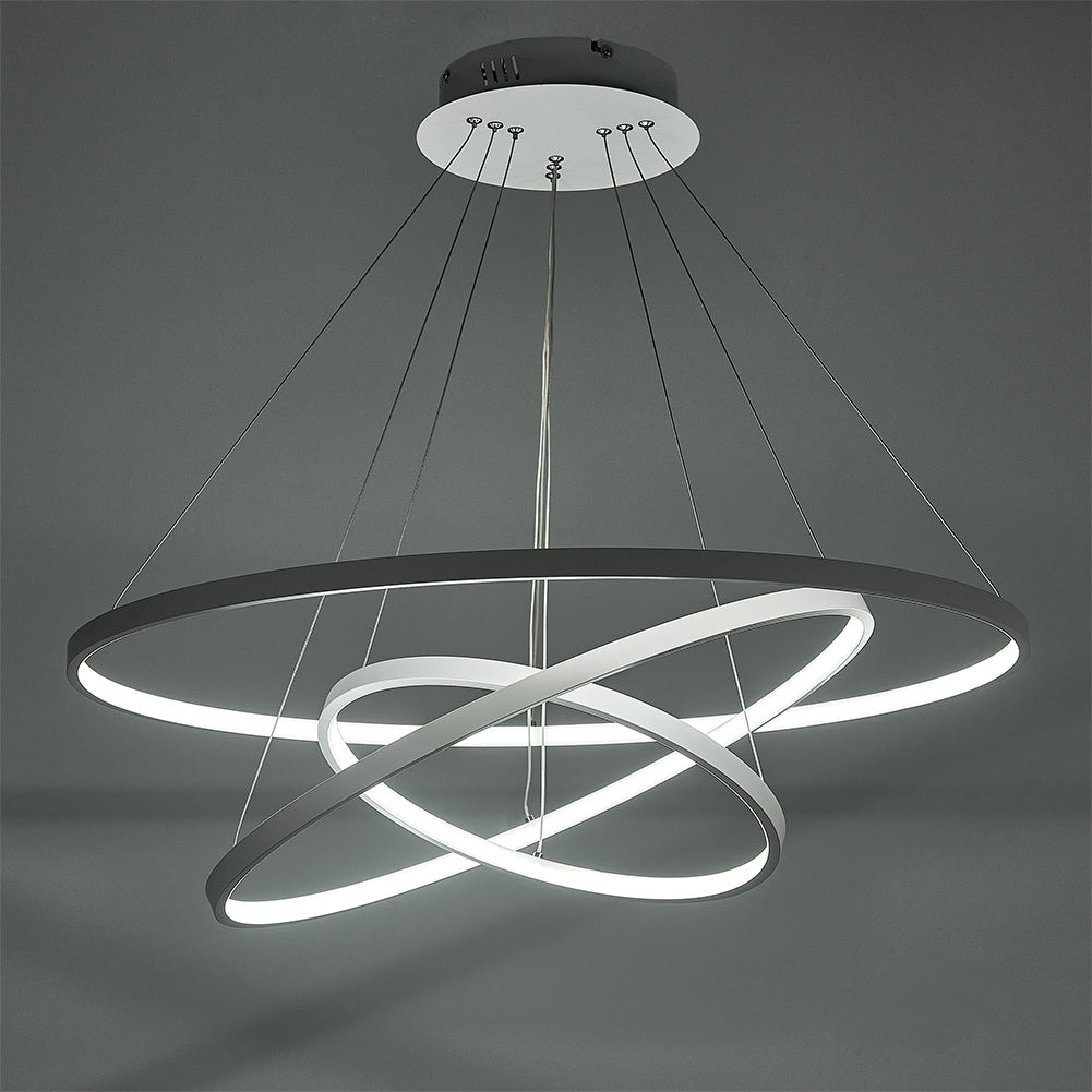 Modern LED Pendant with 3 Circle Rings - Dimmable Pendant Living and Home Non-Dimmable 