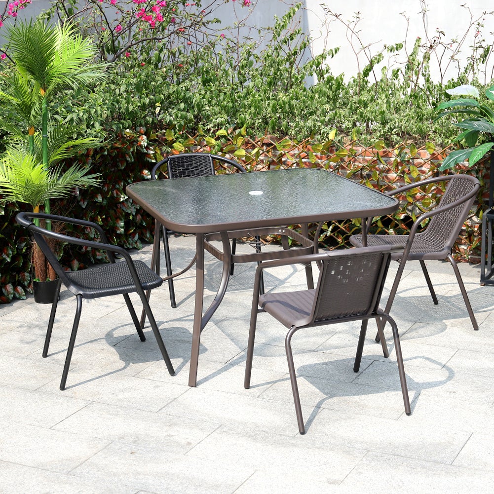 3/5pcs Garden Patio Dining Set Outdoor Furniture GARDEN DINING SETS Living and Home 