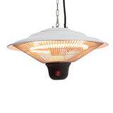 Patio Heater Ceiling Hanging Lamp 500/1000/1500W Remote Control Adjustable Patio Heaters Living and Home 