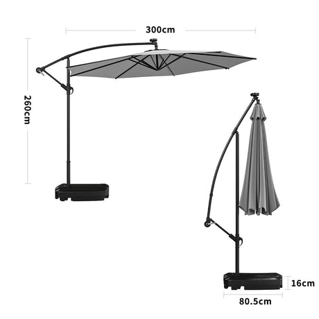 LG0927 Parasols & Rain Umbrellas Living and Home Rectangle water tank base 