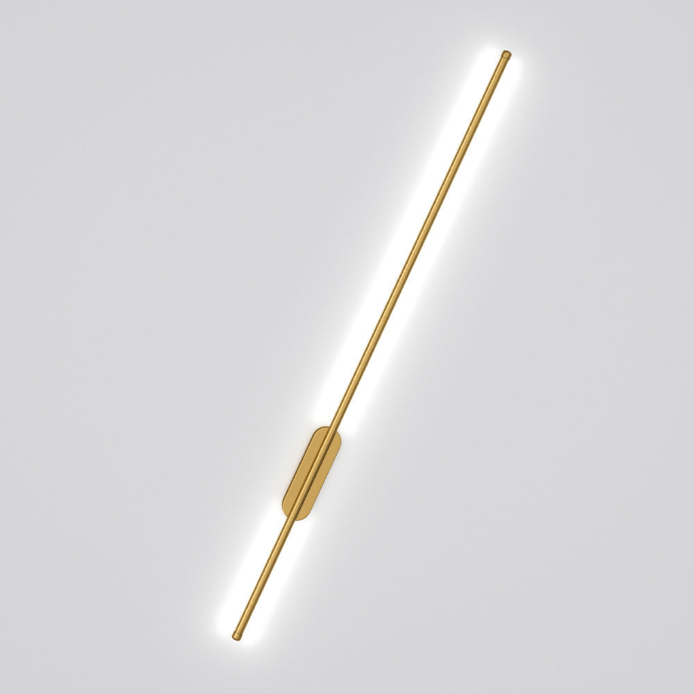 Modern Gold Aluminum Linear LED Wall Lighting Fixture 100cm Wall Lamps Living and Home 