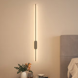 Modern Gold Aluminum Linear LED Wall Lighting Fixture 100cm Wall Lamps Living and Home Warm 