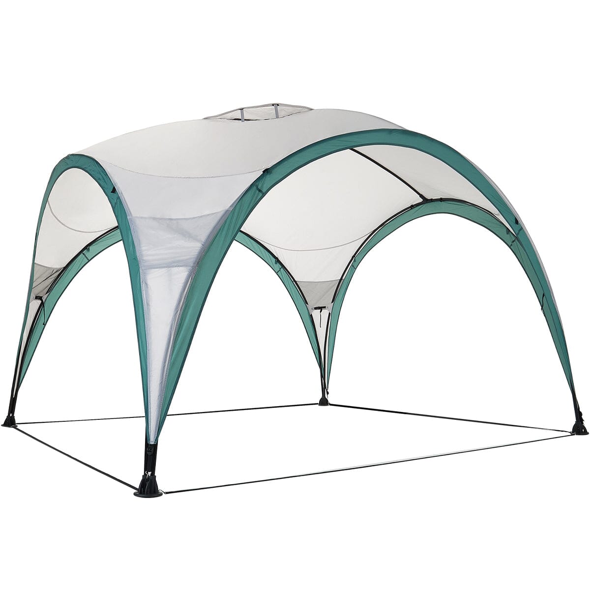 3X3m Grey and Green Outdoor Canopy Canopies & Gazebos Living and Home 