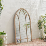 Decorative Metal Arched Garden Window Mirror Garden Mirrors Living and Home 