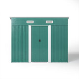 Garden Steel Shed with Skillion Roof Top Garden storage Living and Home 