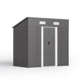 Garden Steel Shed with Skillion Roof Top Garden storage Living and Home 