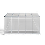 White Framed Garden Hobby Greenhouse with Vent Garden Storages & Greenhouses Living and Home 