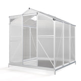 White Framed Garden Hobby Greenhouse with Vent Garden Storages & Greenhouses Living and Home 