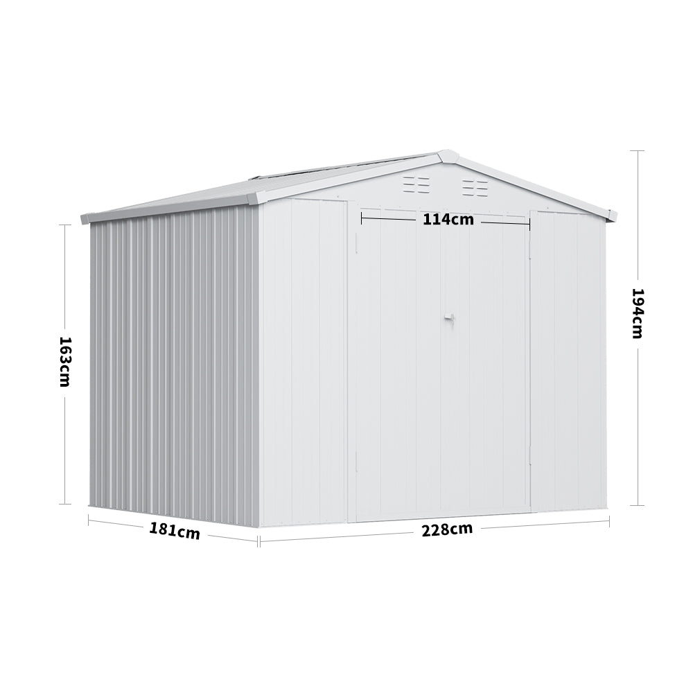 Garden Steel Shed for Outdoor, Patio, Back Yard Tool Storage Garden storage Living and Home 