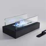 Bio Ethanol Fireplace Tabletop Metal Base Burner Fire with Flame Guard Bio Ethanol Fireplaces Living and Home 