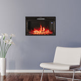 28 Inch Insert Electric Fireplace 7 Flame Colours with Remote Fireplaces Living and Home 