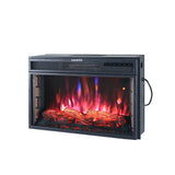 28Inch 2kw Electric Fireplace Wall Mounted Insert Electric Fire with WIFI Control Fireplaces Living and Home 