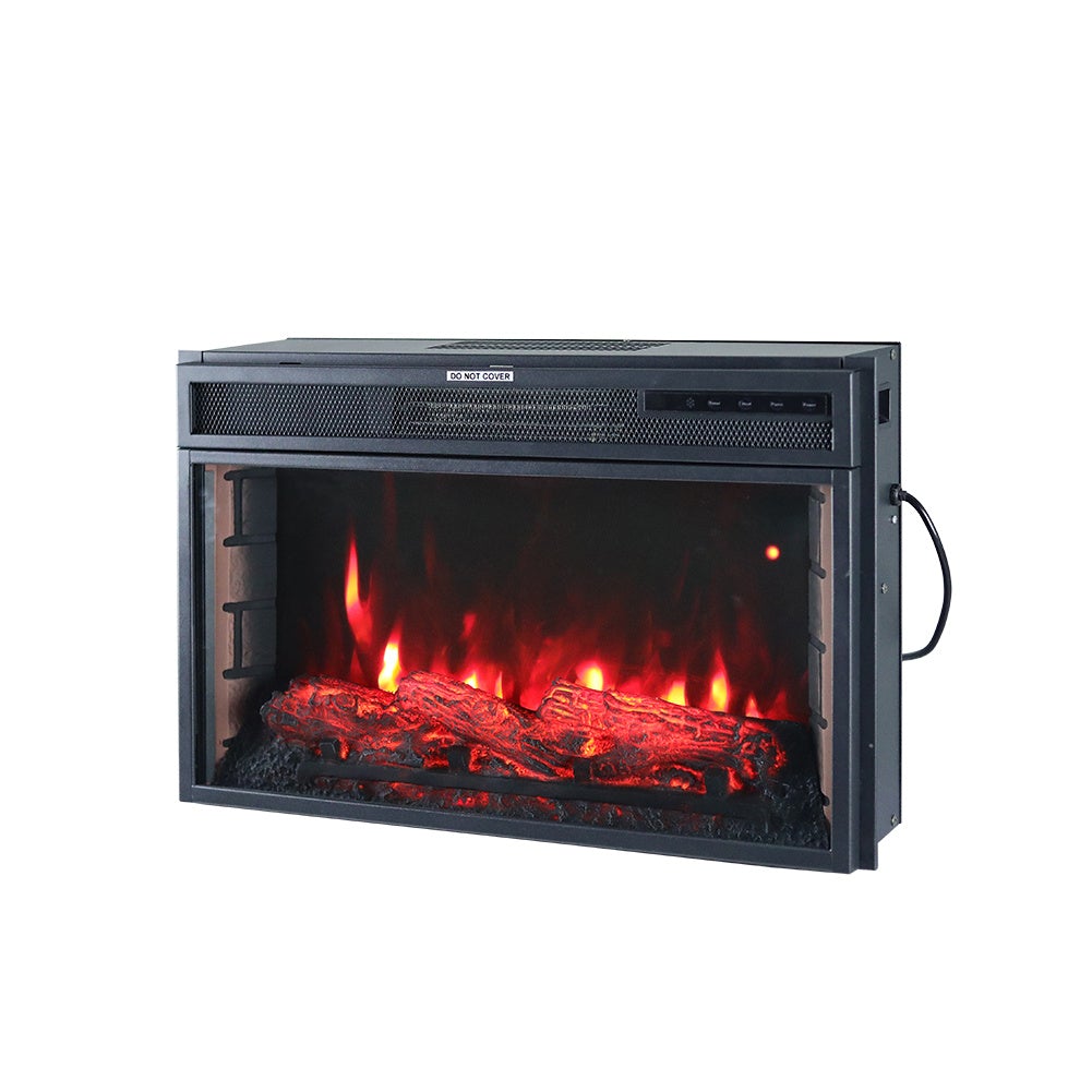 28Inch 2kw Electric Fireplace Wall Mounted Insert Electric Fire with WIFI Control Fireplaces Living and Home 