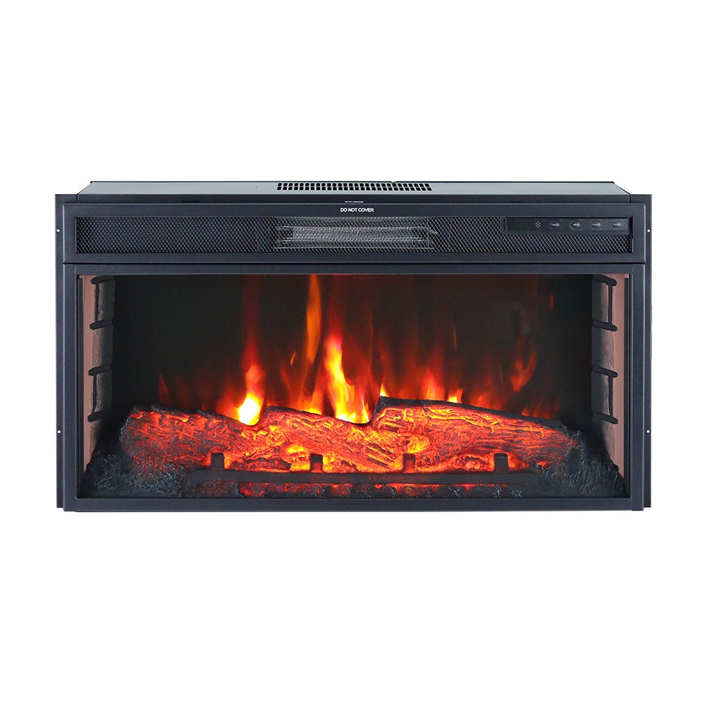 28Inch 2kw Electric Fireplace Wall Mounted Insert Electric Fire with WIFI Control Fireplaces Living and Home 