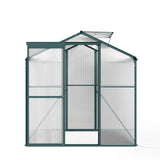 4' x 6' ft Garden Hobby Greenhouse Green Framed with Vent Garden Storages & Greenhouses Living and Home 