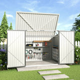 176cm Wide Steel Storage for Bike Shed Grey Tool Shed Bike & Bin Sheds Living and Home 