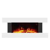 52 Inch Electric Wall Mounted FirePlace H Shape 2kW Heating Fireplace Remote control Fireplace Suites Living and Home 