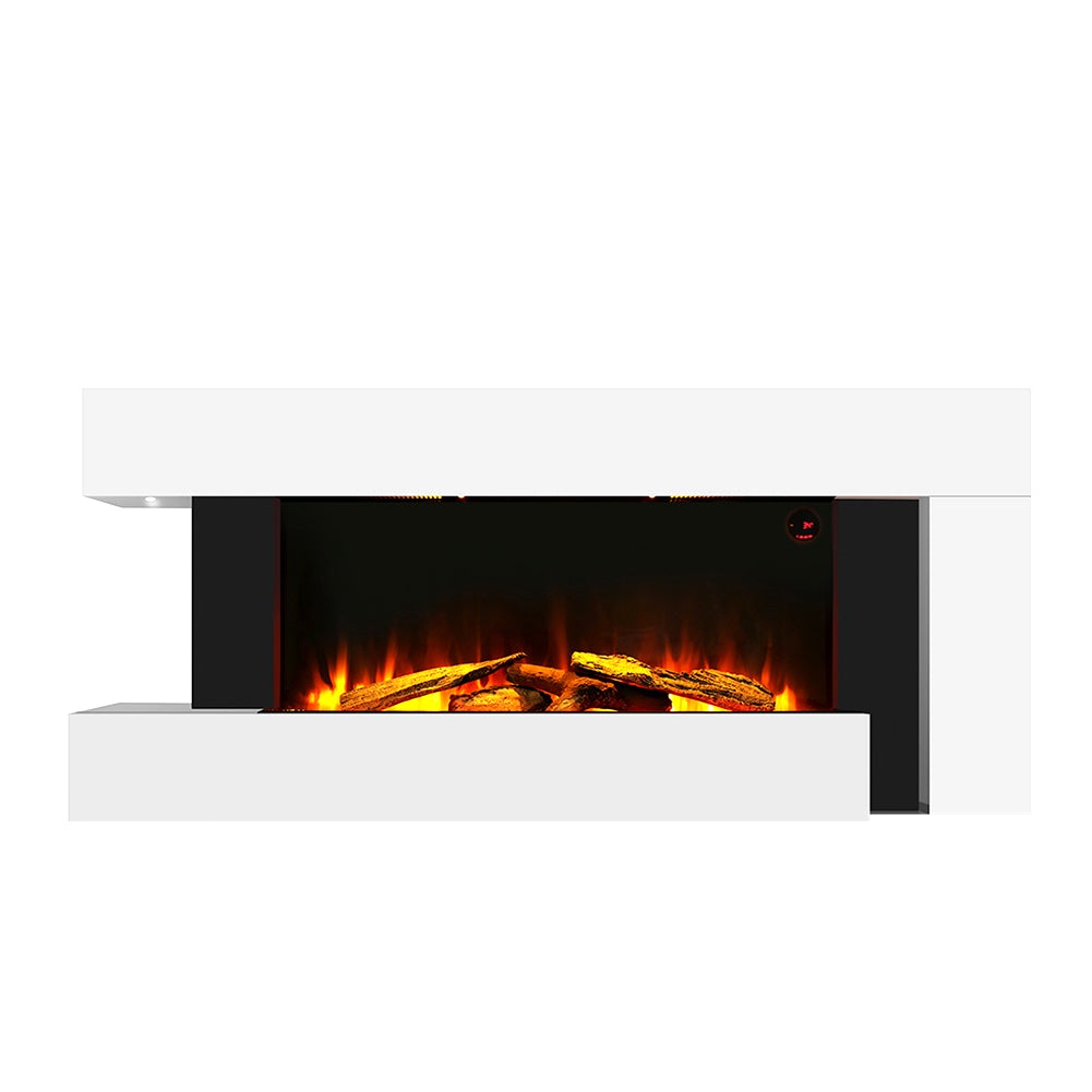 50 Inch LED Electric Fireplace L Shaped Wall Mounted Electric Fire Fireplaces Living and Home 