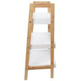 3-Tier Nordic Freestanding Wooden Ladder Shelf Storage Organizer Shelves & Racks Living and Home 