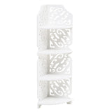 4-Tier White Corner Plant Display Stand Shelves & Racks Living and Home 