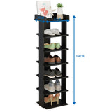 Wooden Shoe Rack Organizer Easy Assembly 5/7 Tiers Storage Shelf Shelves & Racks Living and Home 