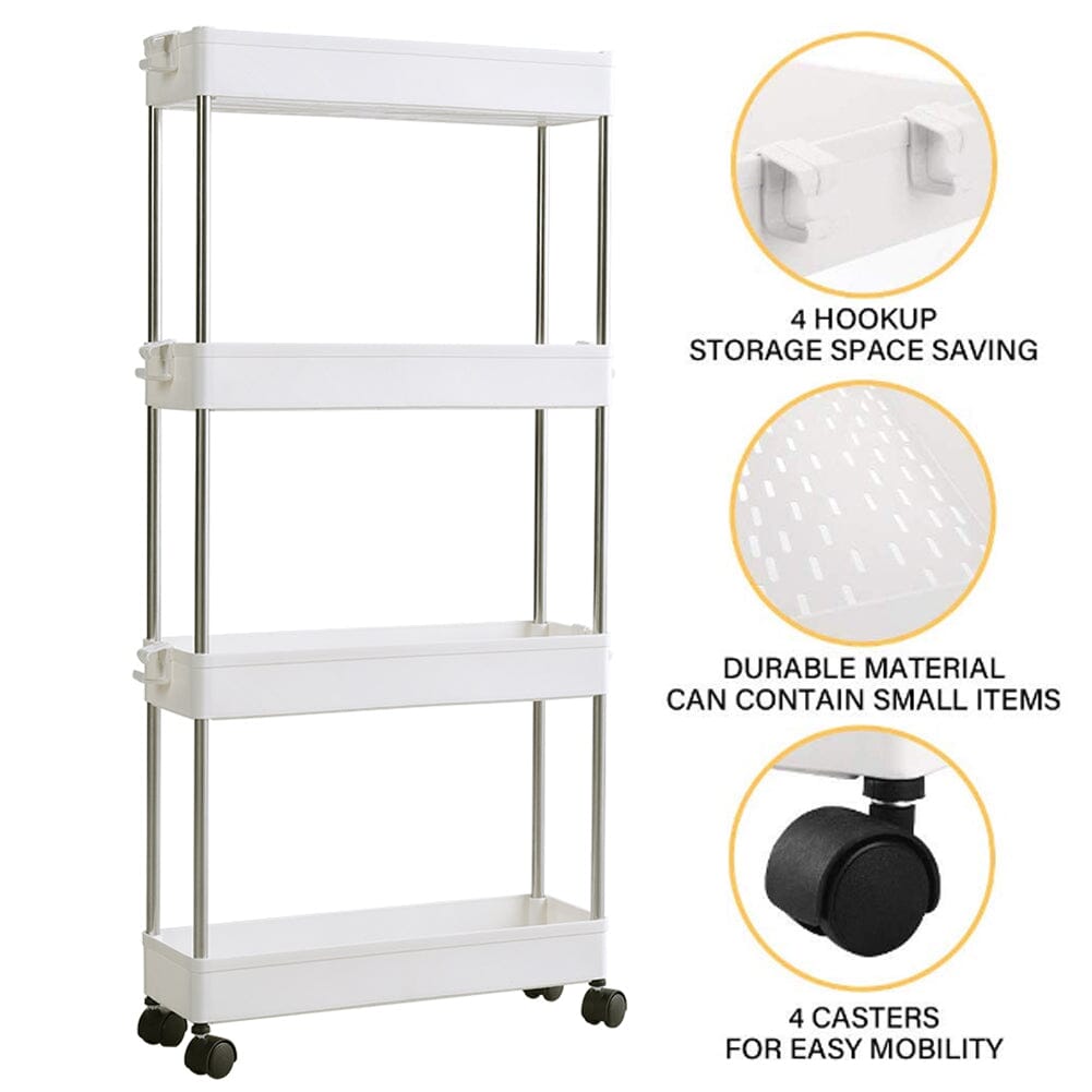 Corner Storage Rack Shelf Plastic for Bathroom Bathroom Trolleys Living and Home 