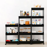 Shelf Trolley Cart Storage Rack for Kitchen Bathroom Kitchen Trolleys Living and Home 