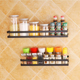 Bathroom Black Wall Mounted Organizer Spice Rack Storage Rack Shower Caddies Living and Home 