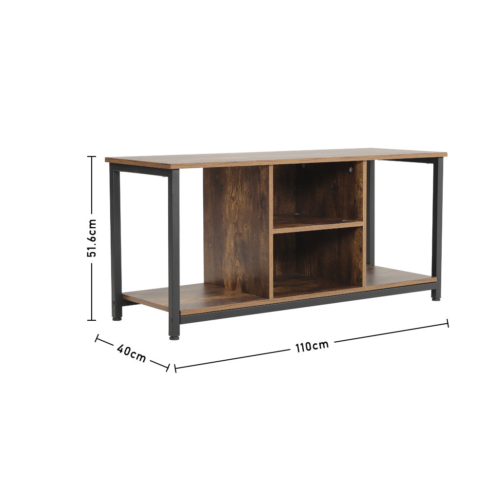 Industrial Wooden Free Standing TV Stand for TVs Up to 50 Inch for Living Room End Tables Living and Home 