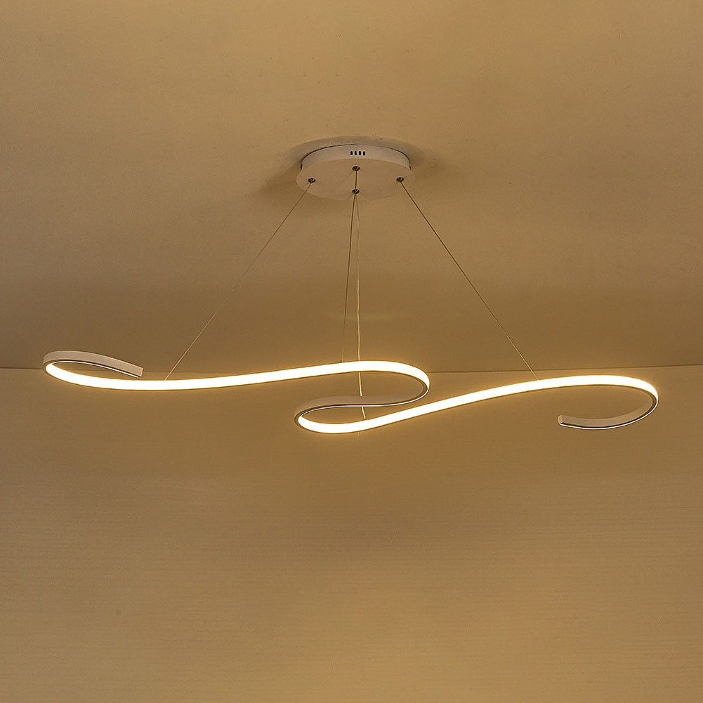 Modern LED Pendant in S Shape Pendant Living and Home 