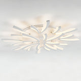 V Shaped Floral Modern Semi-Flush LED Ceiling Light Dimmable/Non-Dimmable Ceiling Lights Living and Home 