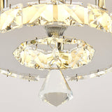 Stacked LED Ceiling Light with Crystal Rims Ceiling Light Living and Home 