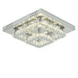 Modern Square Tiered Crystal Ceiling Light Ceiling Light Living and Home 