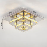 Modern Square Tiered Crystal Ceiling Light Ceiling Light Living and Home 