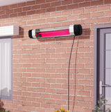 2kW Adjustable Garden Outdoor Warmer Wall Mounted Patio Heater Pink Light patio heater Living and Home 