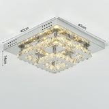 Modern Square Tiered Crystal Ceiling Light Ceiling Light Living and Home 