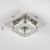 Modern Square Tiered Crystal Ceiling Light Ceiling Light Living and Home 